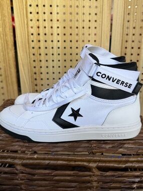 Converse Pro Blaze V2 Mid White Black High Top Sneakers Mens 13 Womens 14.5 NWT